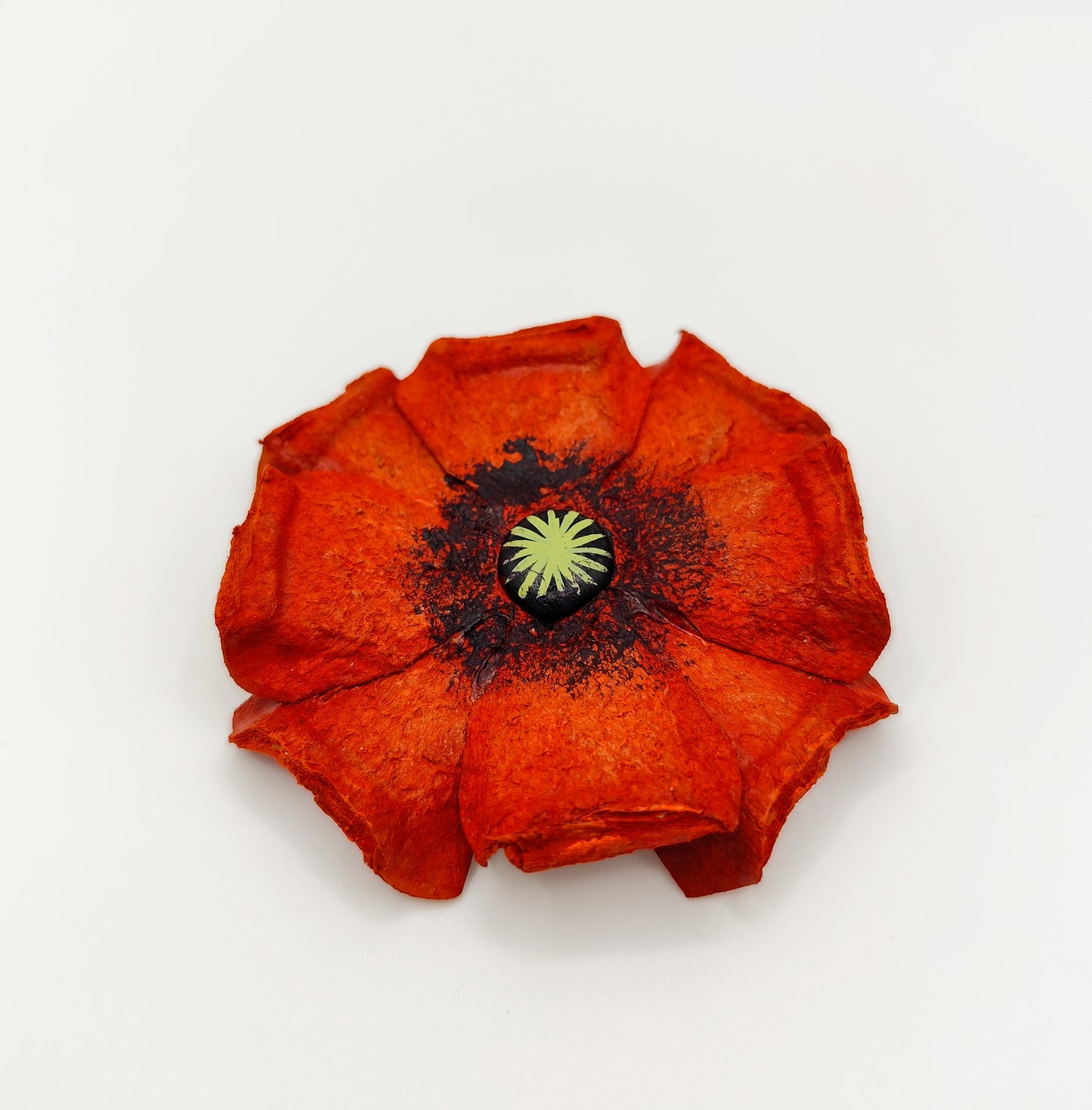 Imán Flor Amapola Rojo