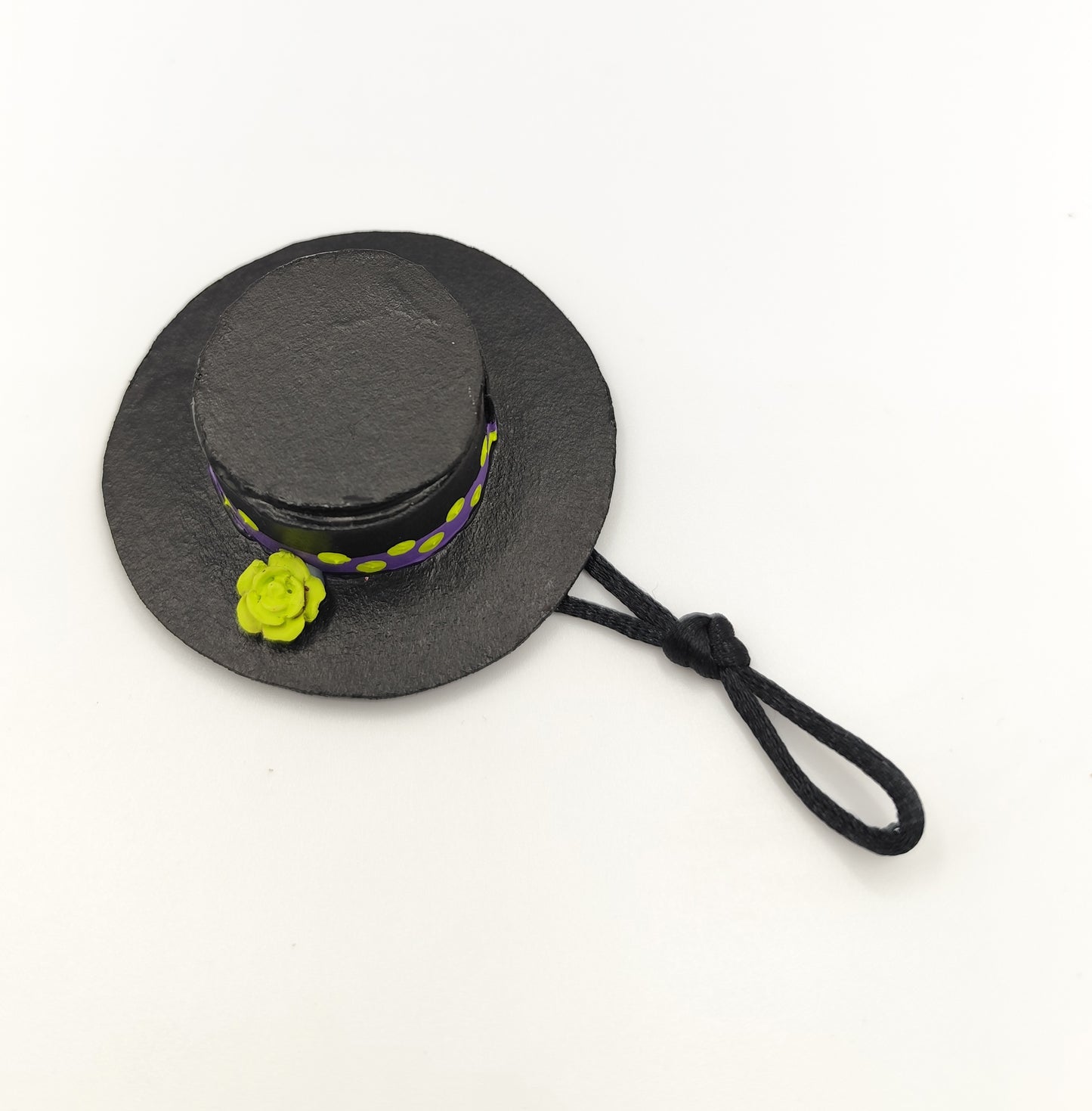 Imán Sombrero con lunares amarillos