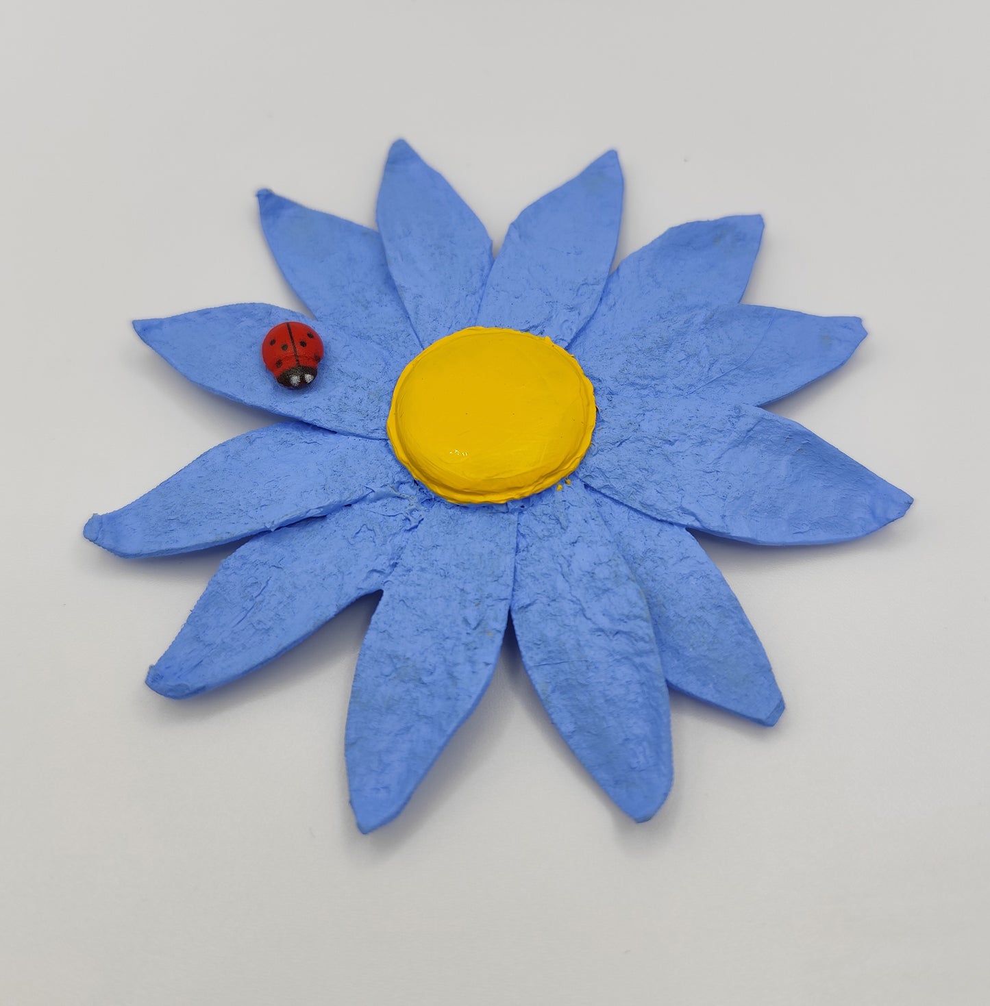 Imán Flor Gerbera Azul