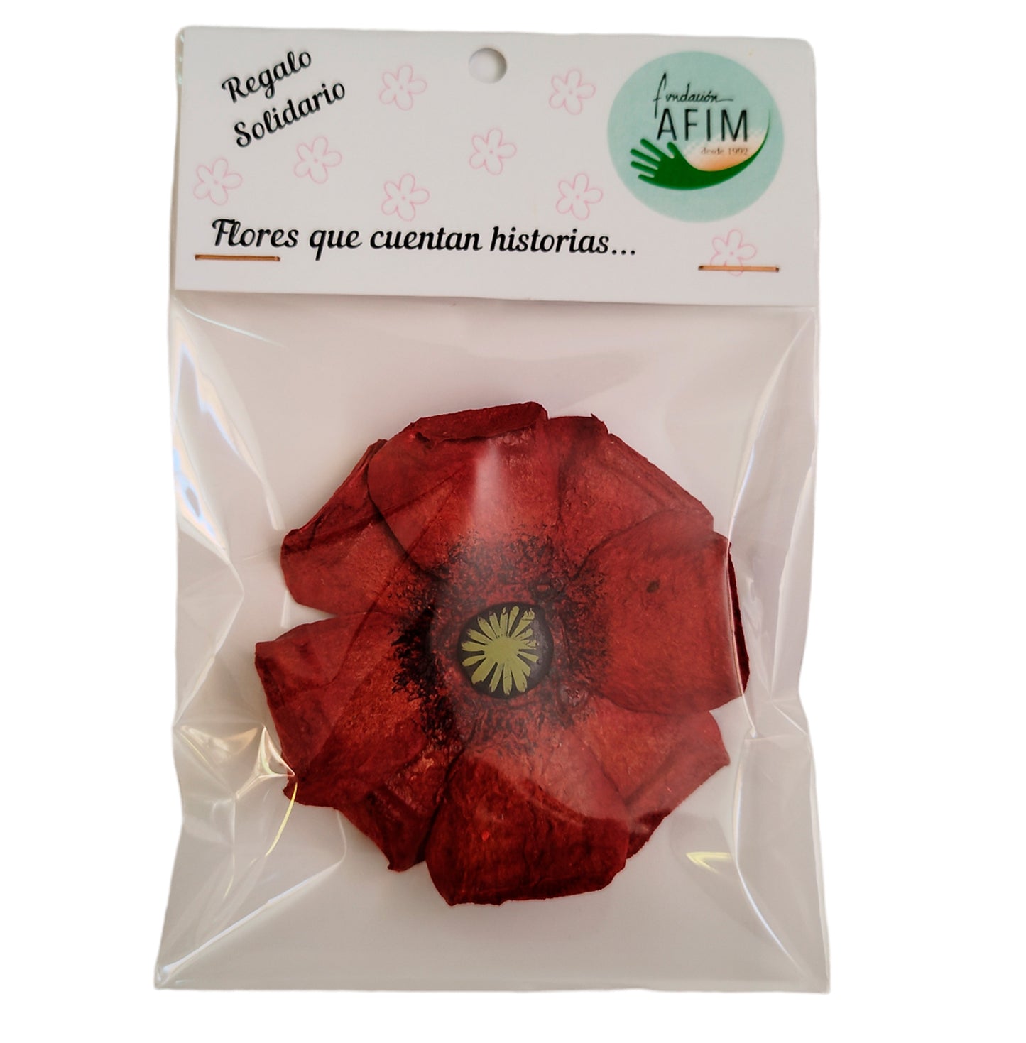 Imán Flor Amapola Rojo