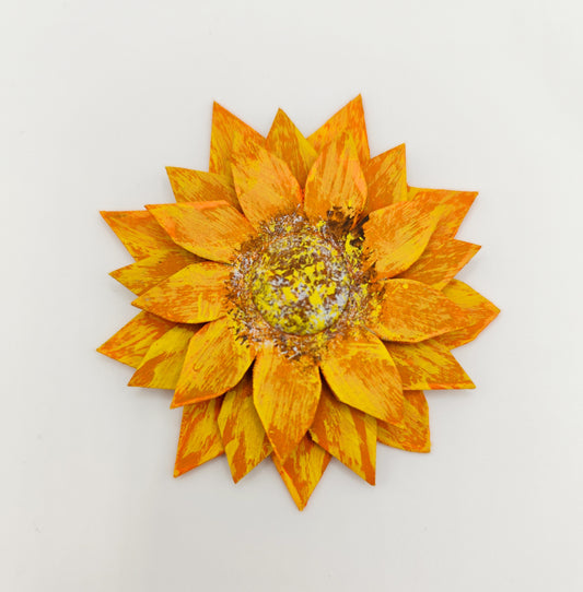 Imán Flor Girasol Amarilla