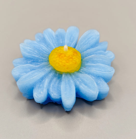 Vela de té  Margarita (azul)