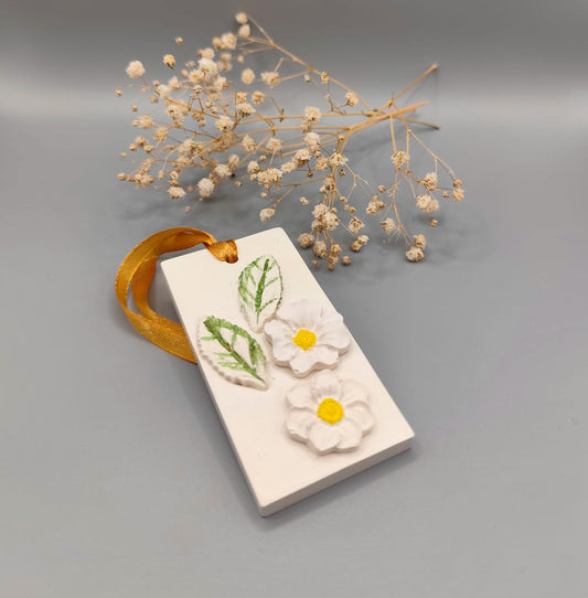 Difusor aromático de resina con flores integradas