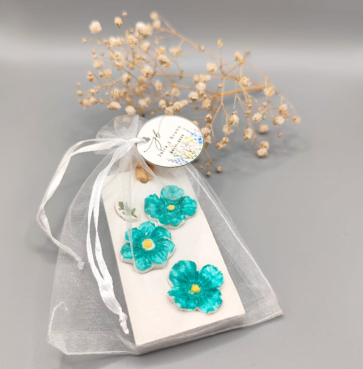 Difusor aromático de resina con flores integradas