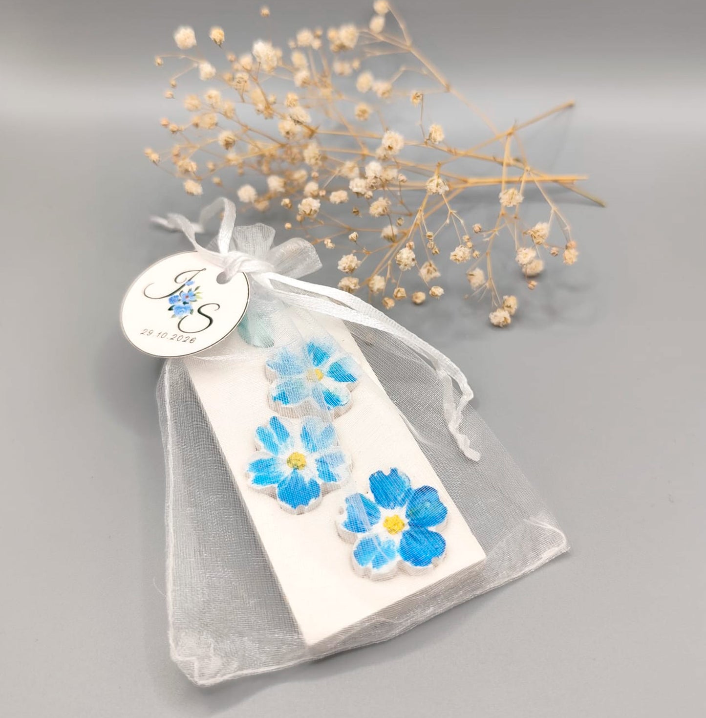 Difusor aromático de resina con flores integradas