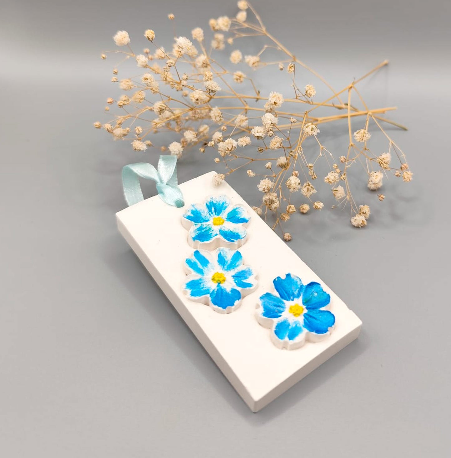 Difusor aromático de resina con flores integradas