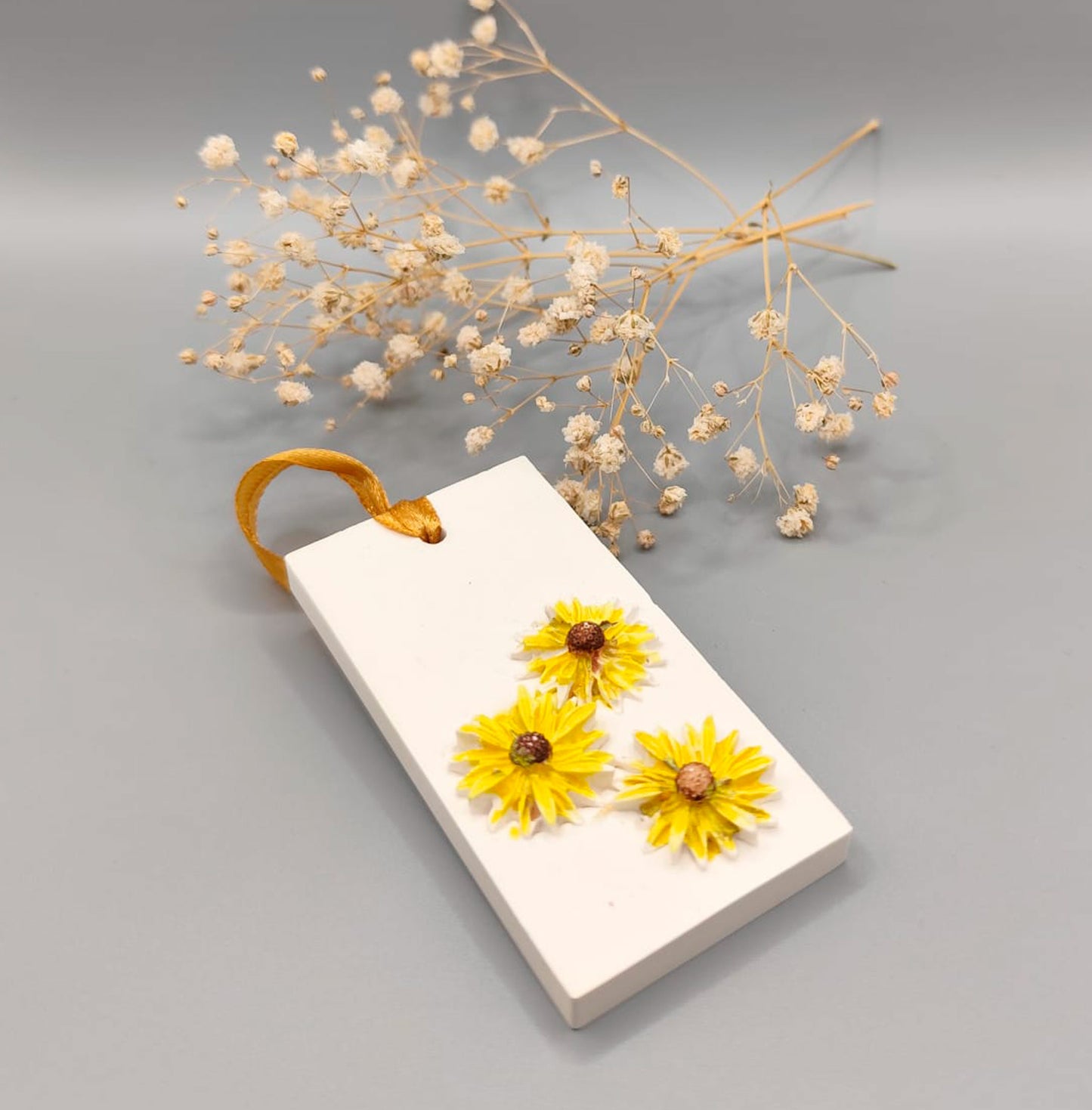 Difusor aromático de resina con flores integradas